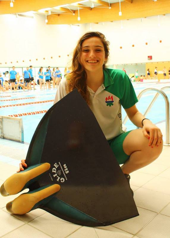 Una representante navarra en la Selecci&oacute;n Nacional J&uacute;nior de Nataci&oacute;n con Aletas